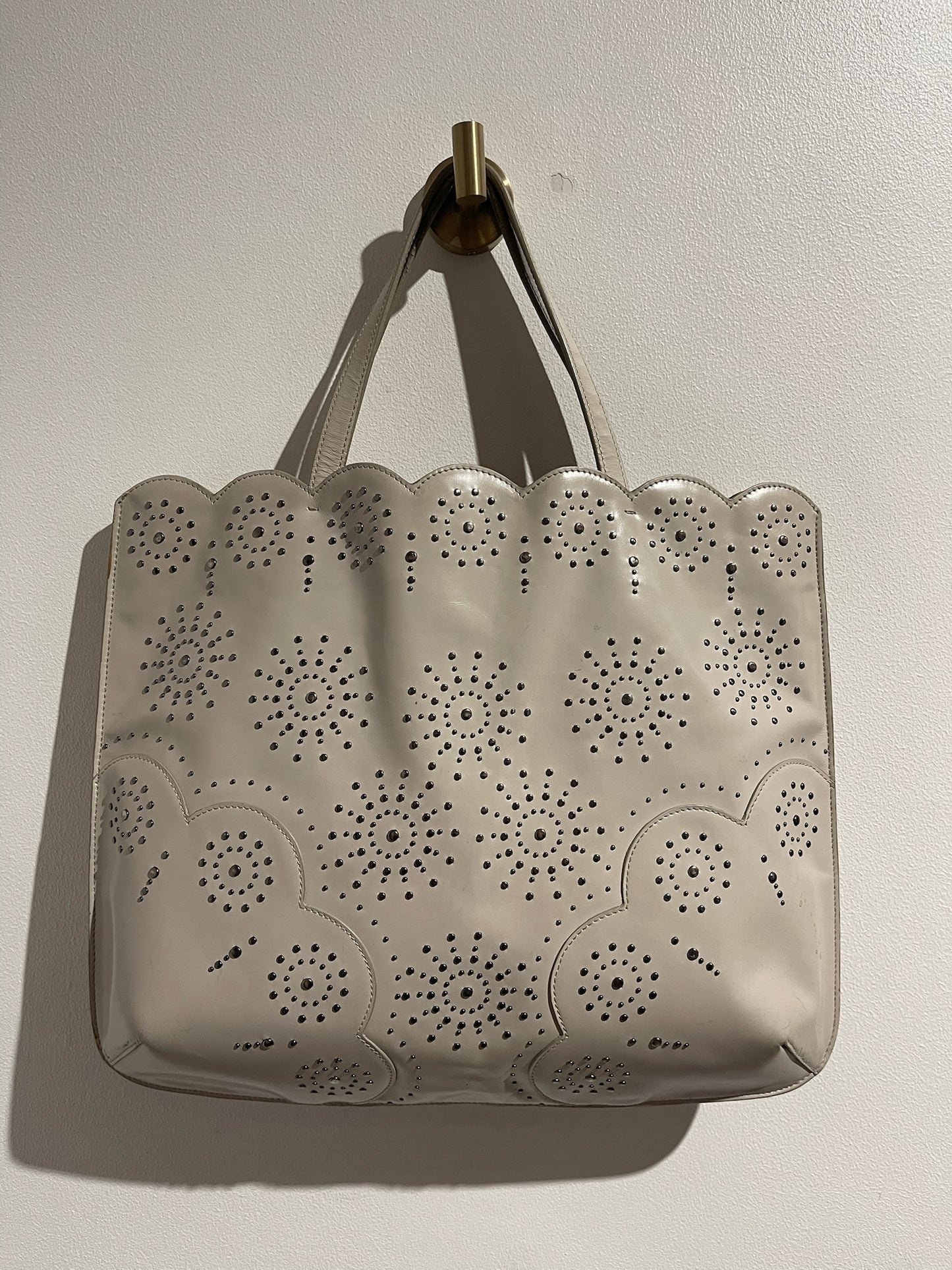 Sac cabas Alaia beige