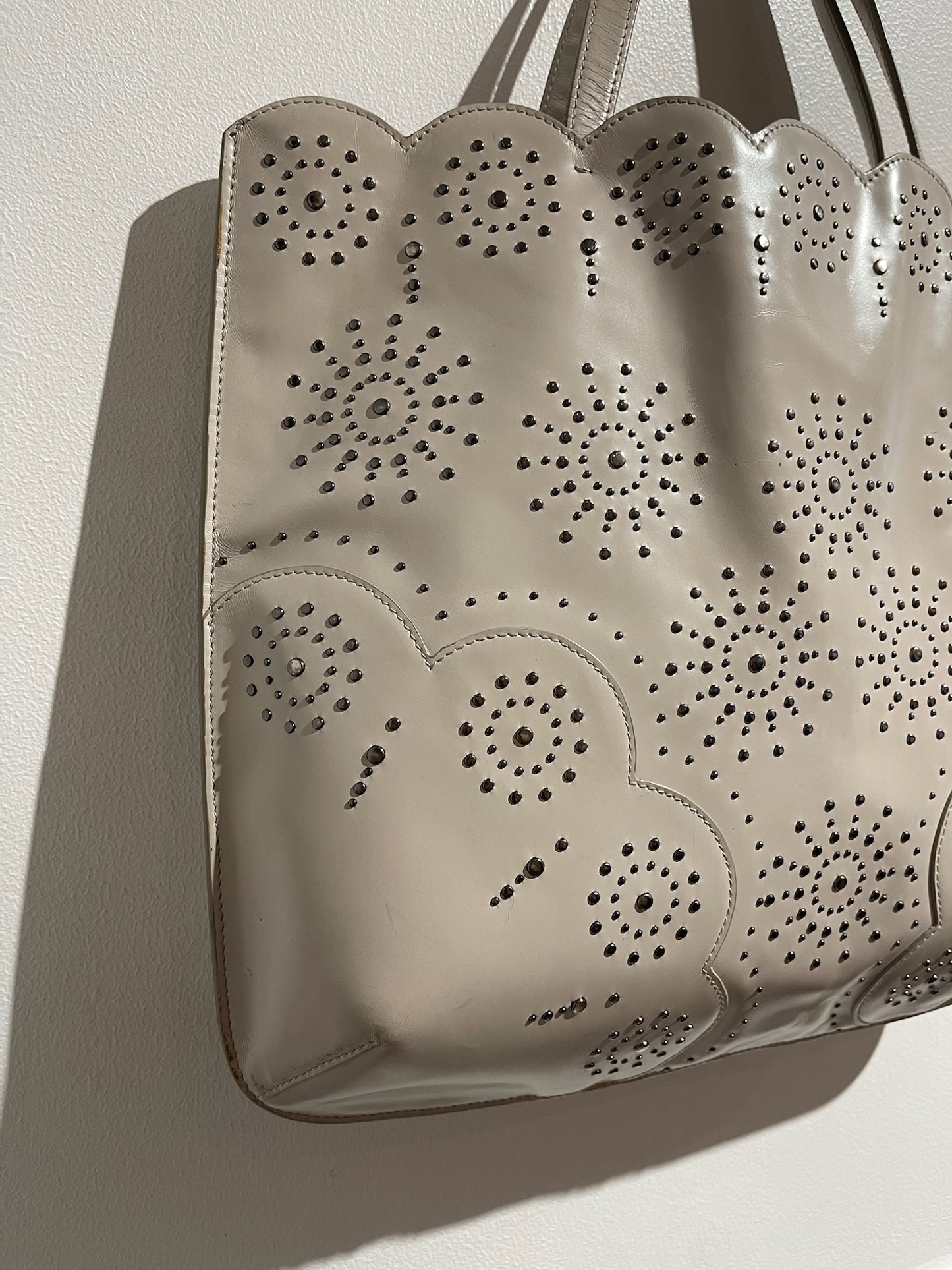 Sac cabas Alaia beige