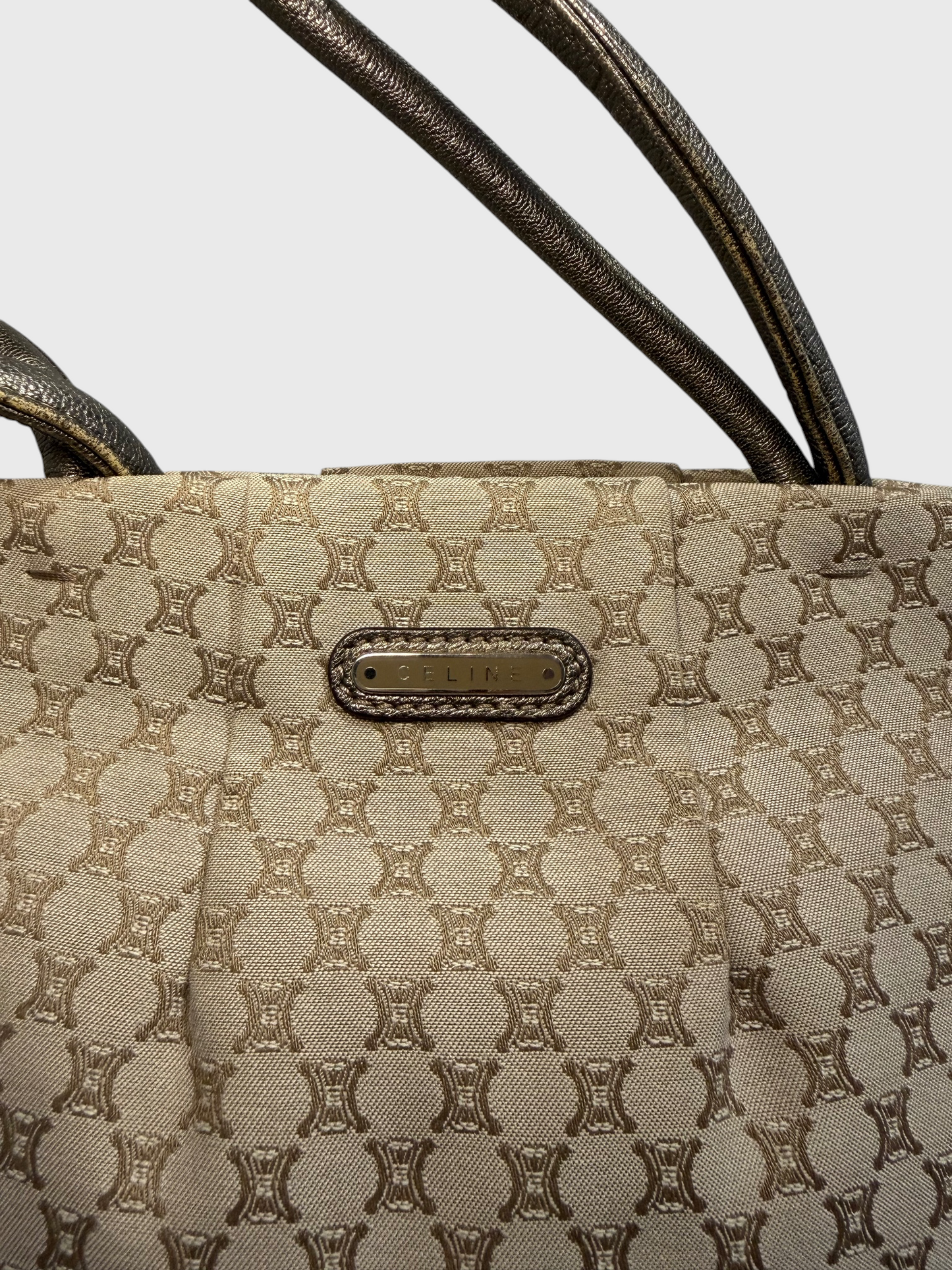 Sac Celine toile Triomphe beige