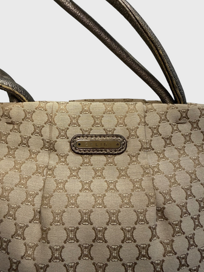 Sac Celine toile Triomphe beige