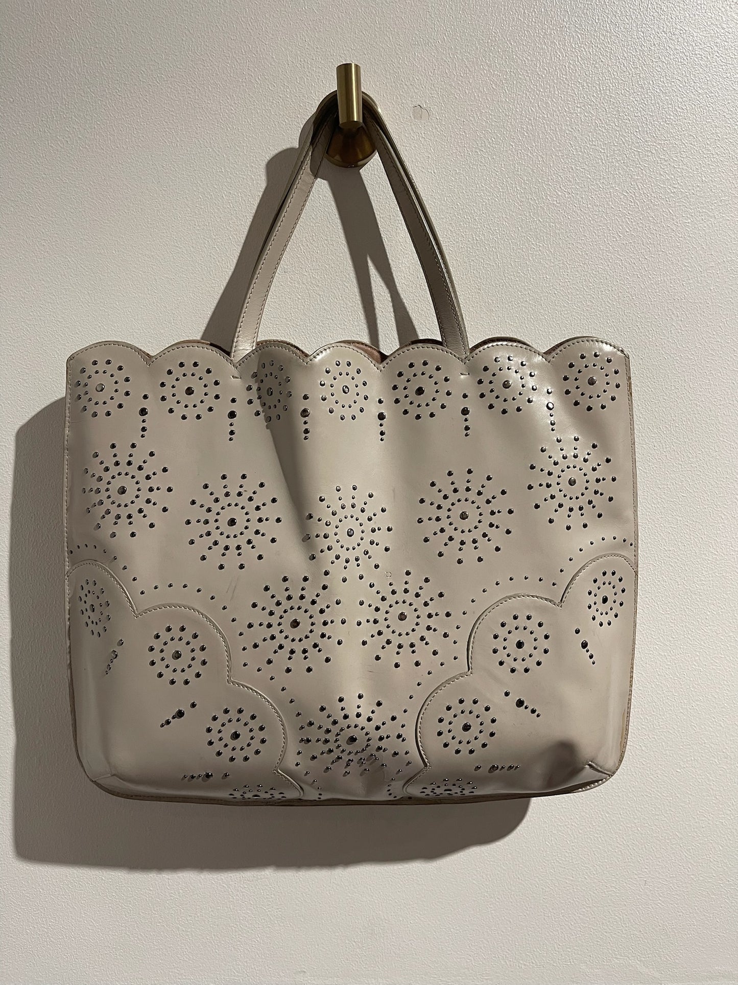 Sac cabas Alaia beige