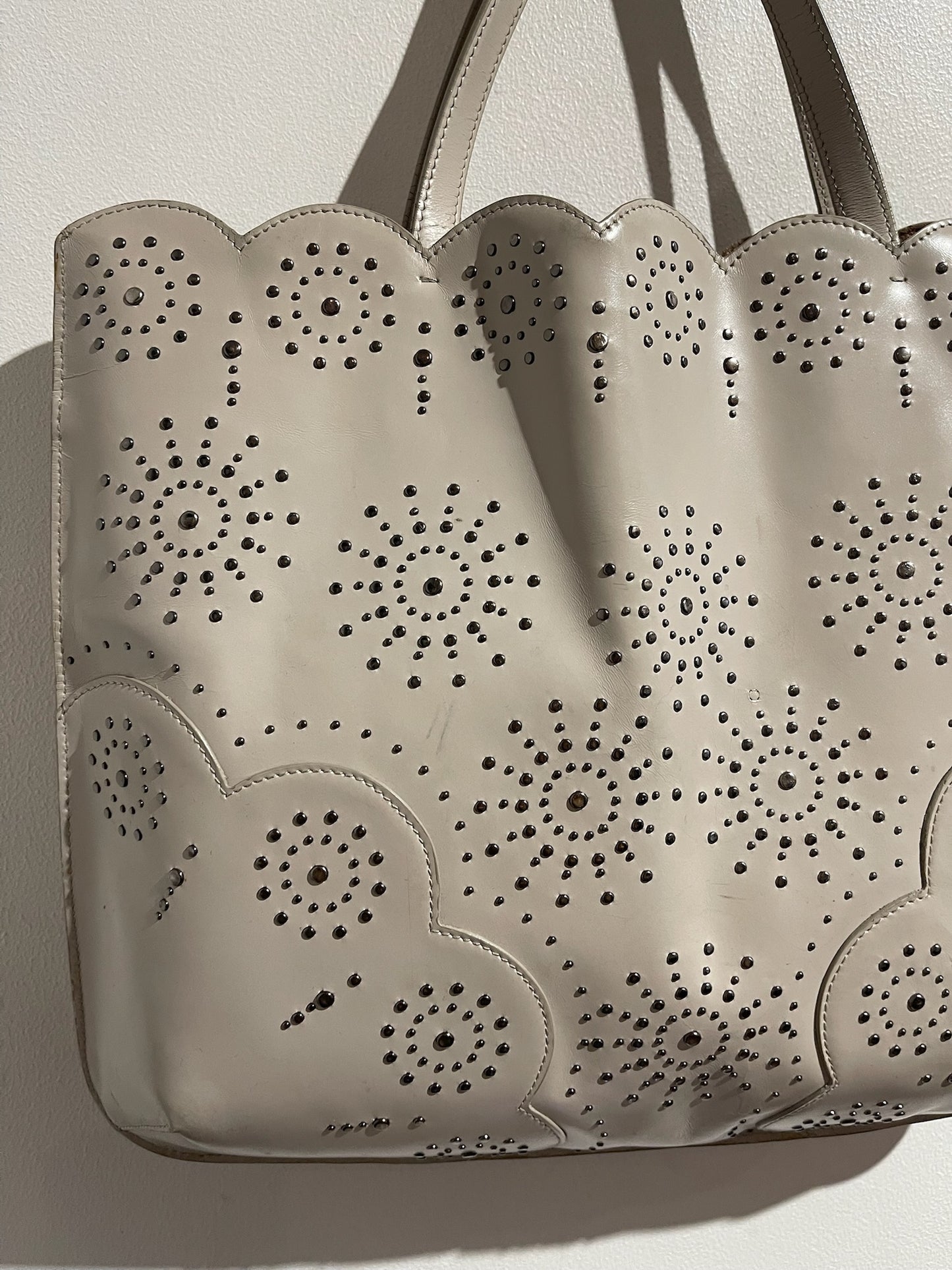 Sac cabas Alaia beige