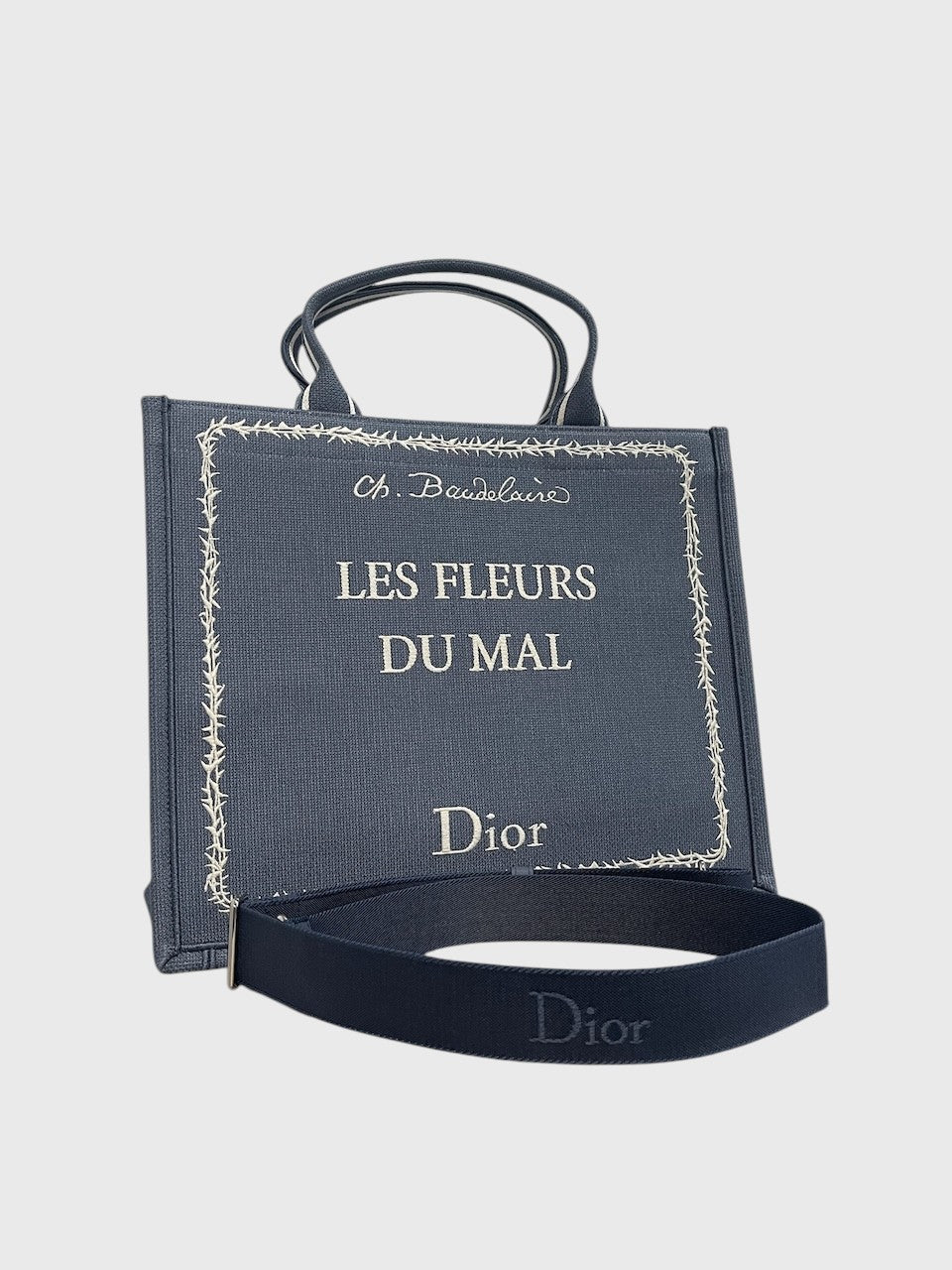 Sac cabas Dior Book Tote bleu