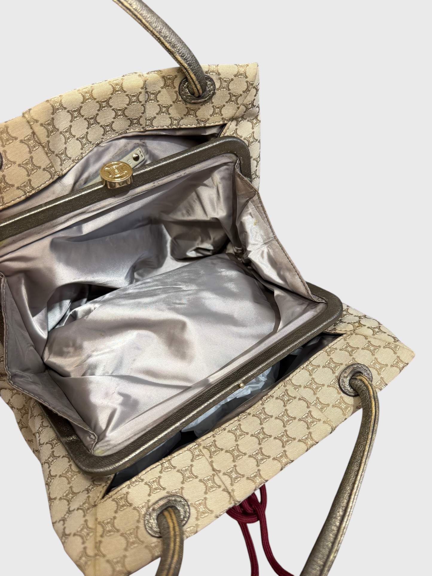 Sac Celine toile Triomphe beige