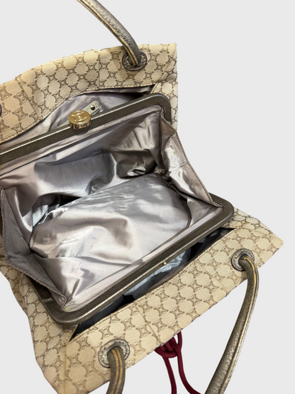 Sac Celine toile Triomphe beige