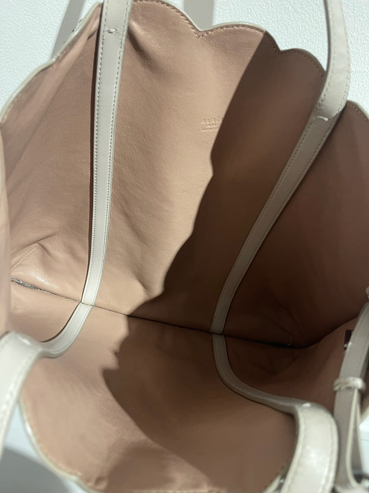 Sac cabas Alaia beige