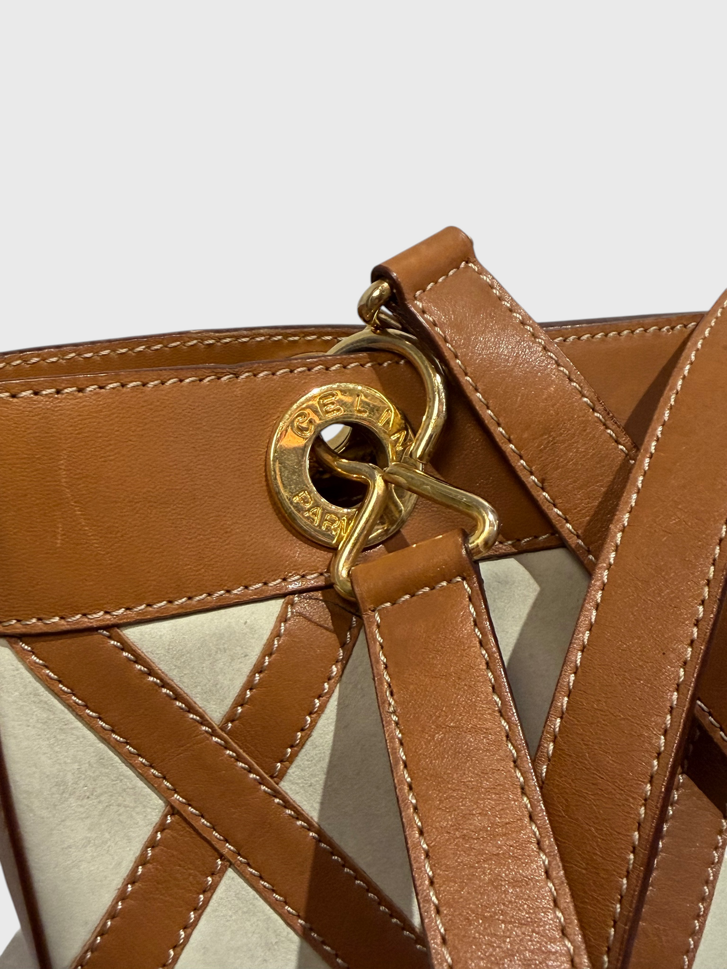 Sac sceau Celine beige