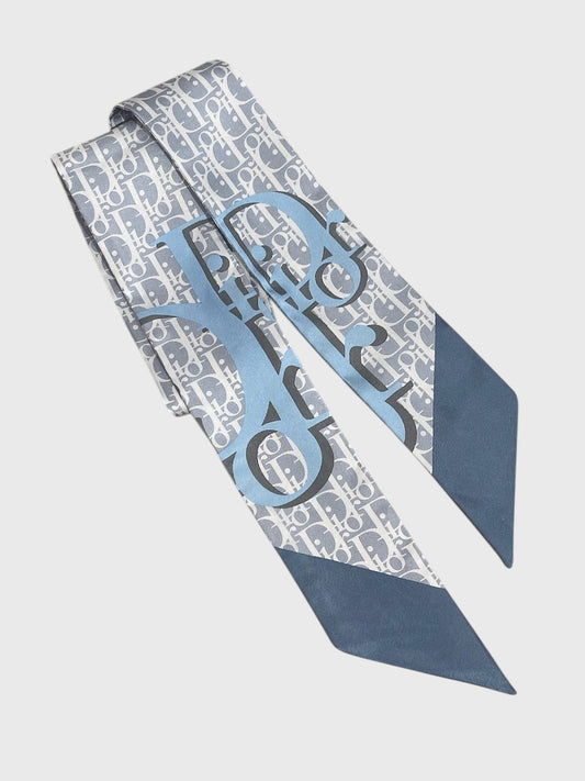 Foulard Mitzah Christian Dior bleu