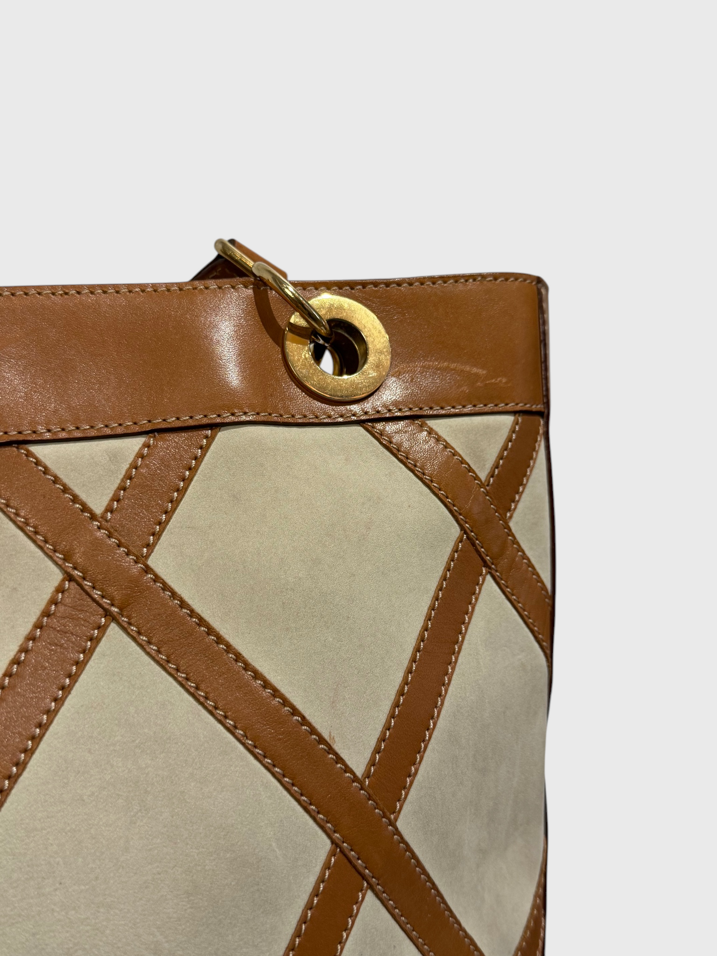 Sac sceau Celine beige