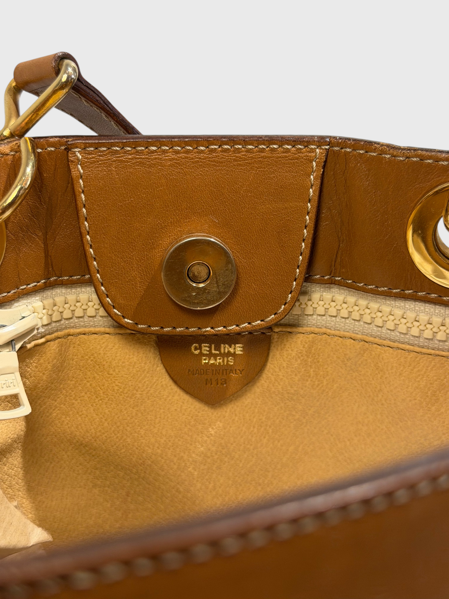 Sac sceau Celine beige