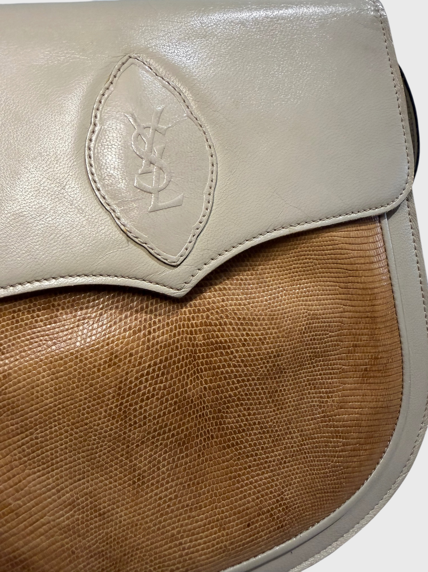 Sac Yves Saint Laurent beige
