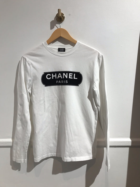 T-shirt Chanel blanc T.XS