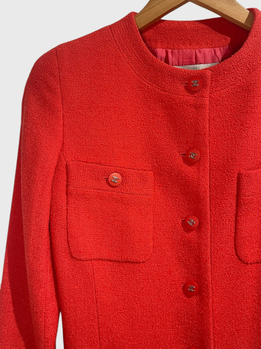 Veste Chanel corail T.38