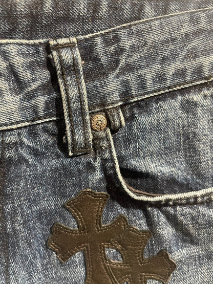 Short Chrome Hearts en jeans T.38