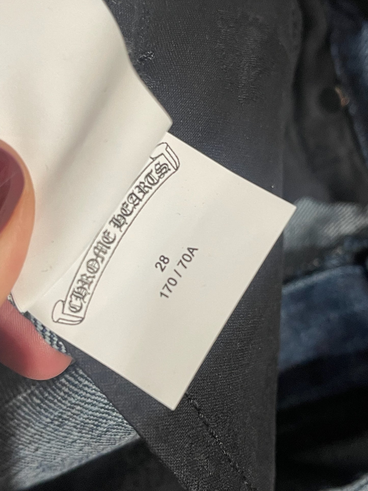 Short Chrome Hearts en jeans T.38