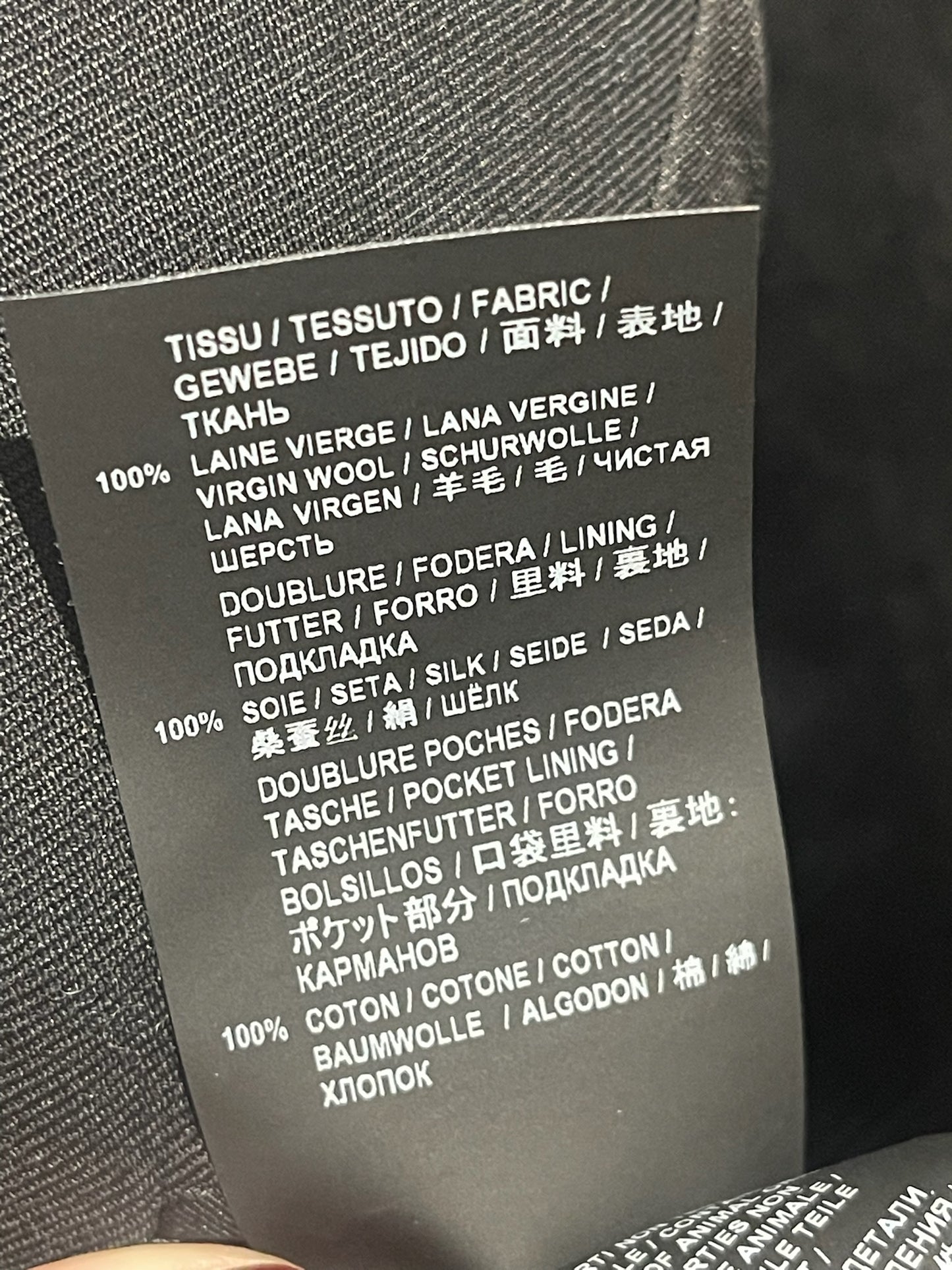 Blazer Saint Laurent noir T.48