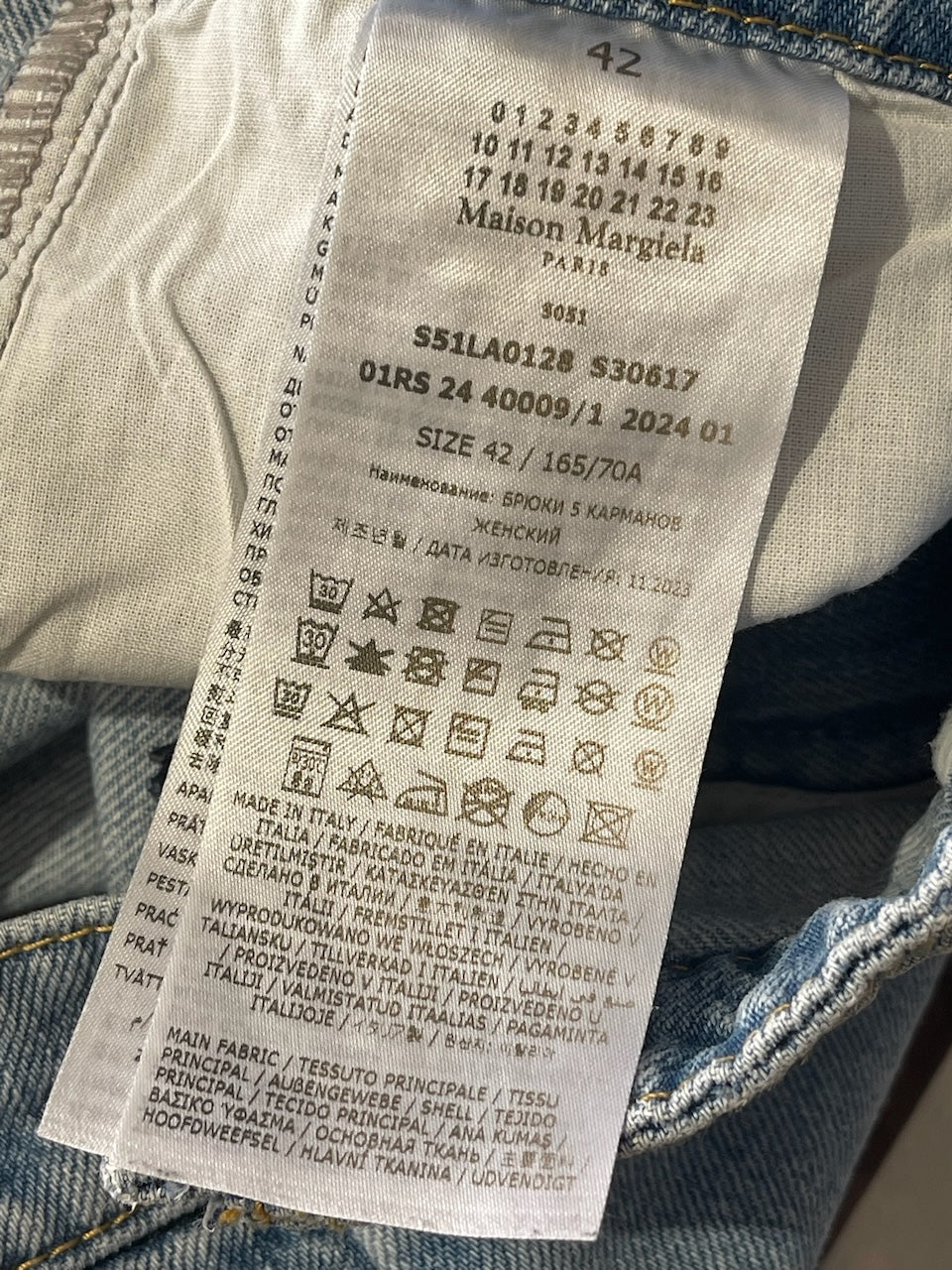 Jeans Maison Margiela bleu T.38