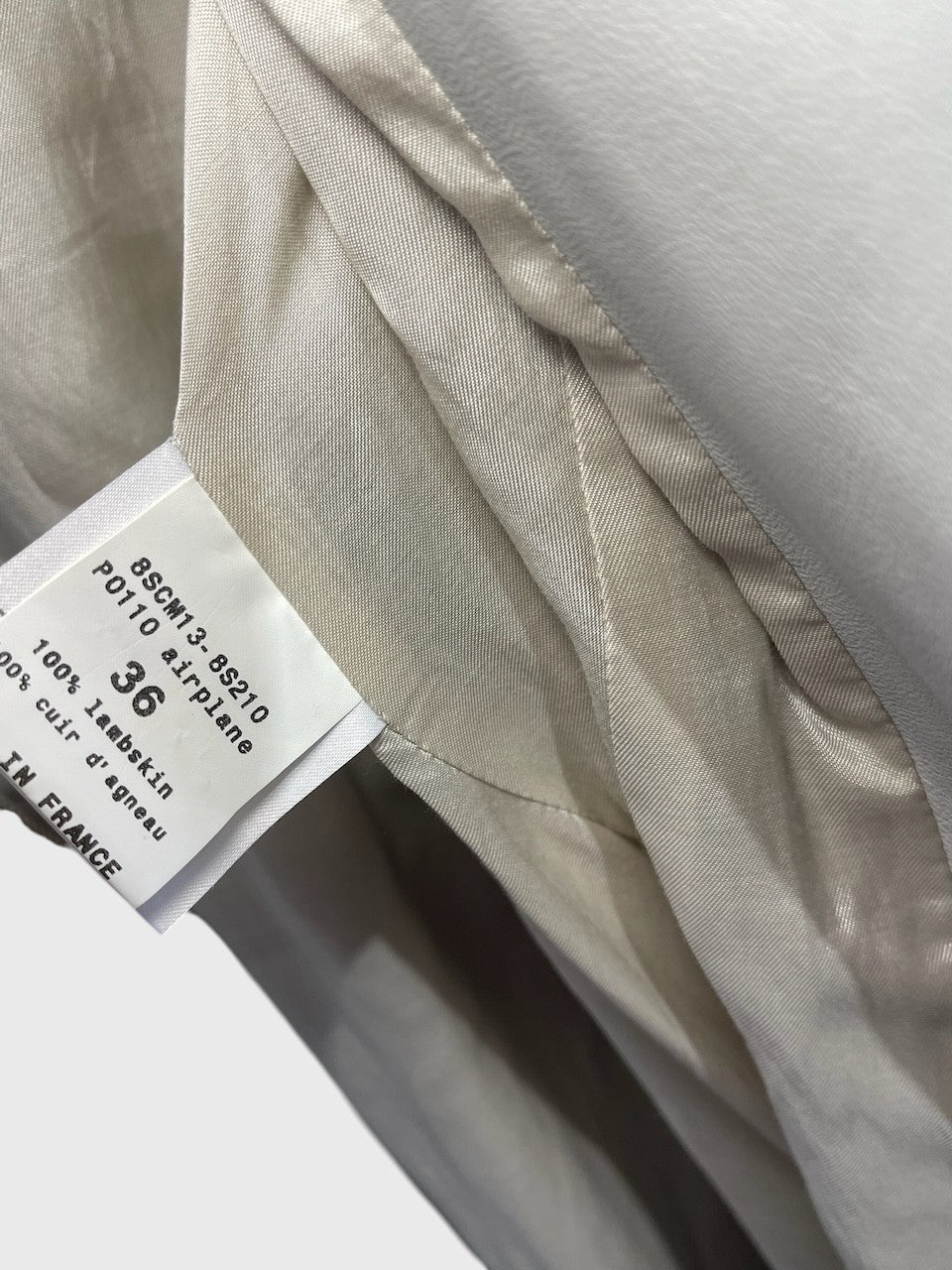 Manteau Chloé gris clair T.36