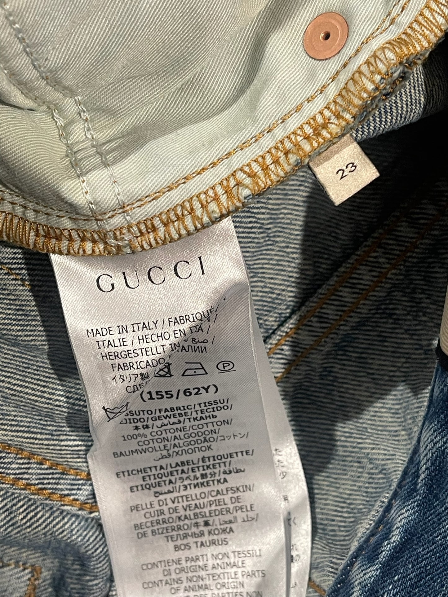 Jeans Gucci bleu T.34