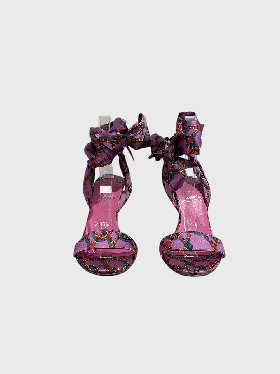 Sandales Christian Louboutin violettes T.38