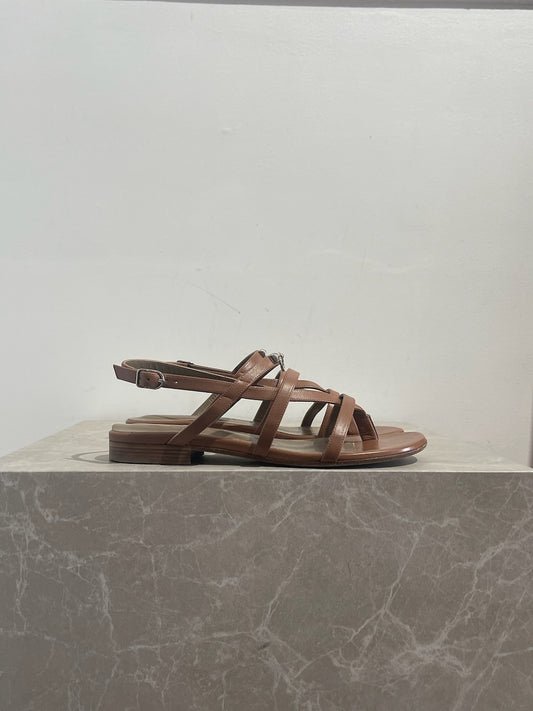 Sandales Hermes Aphrodite camel T.38
