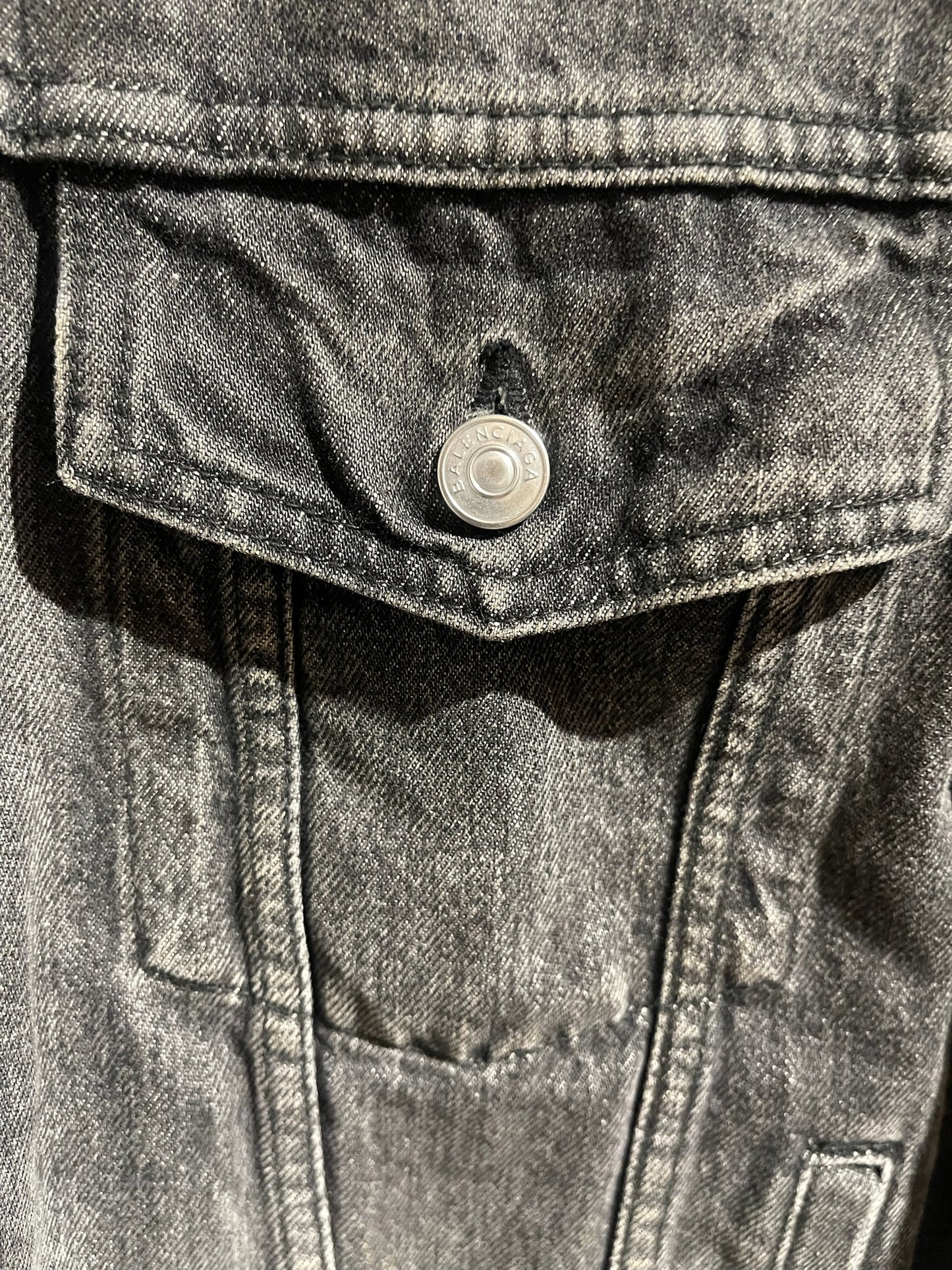 Veste Balenciaga en jeans T.34