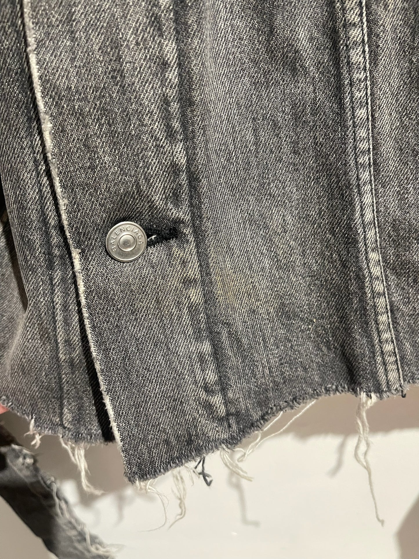 Veste Balenciaga en jeans T.34