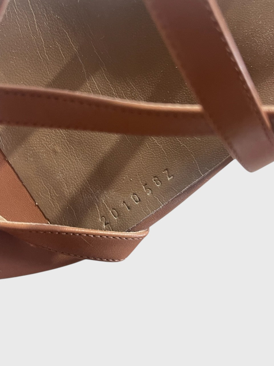 Sandales Hermes Aphrodite camel T.38