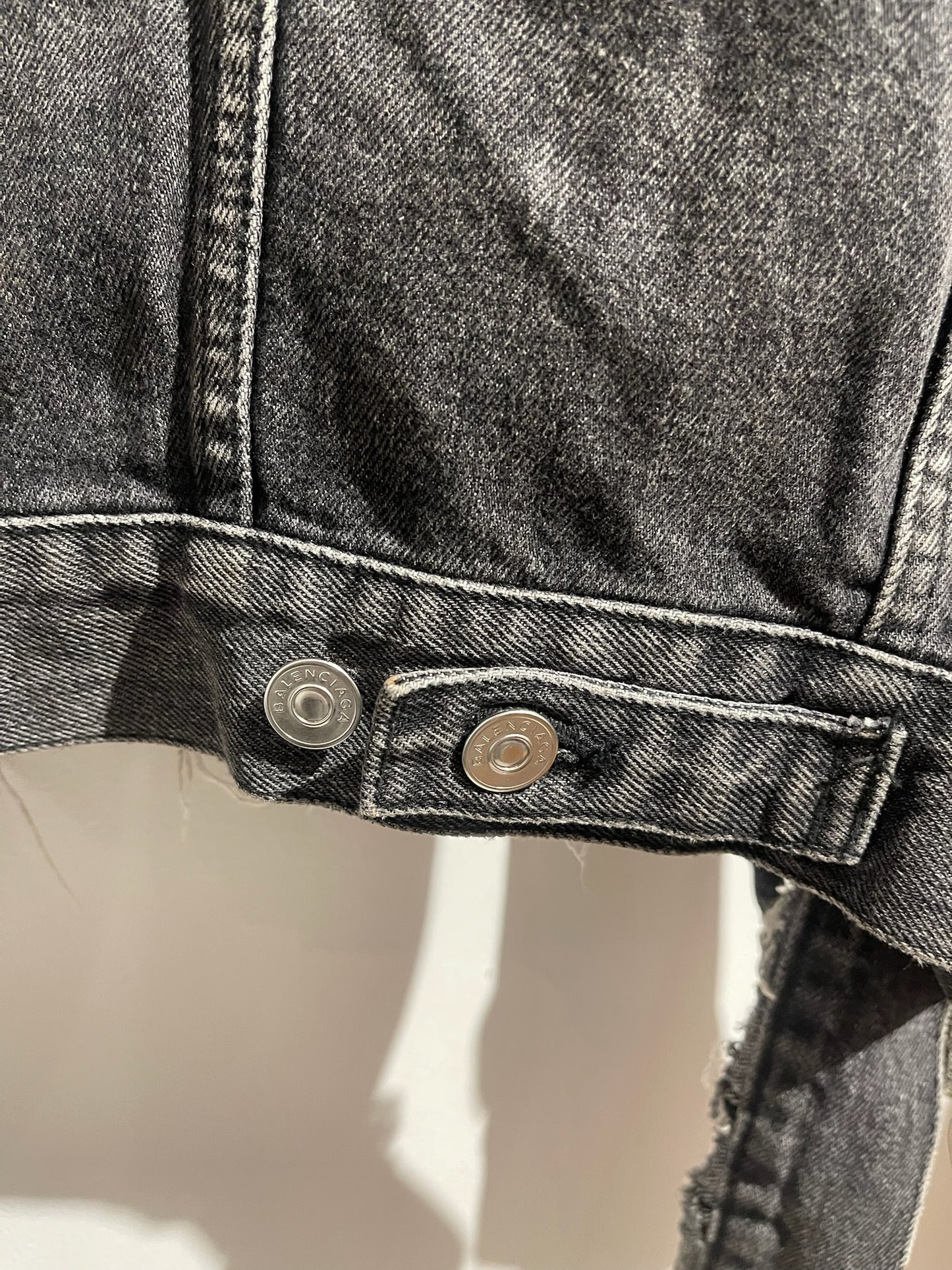 Veste Balenciaga en jeans T.34