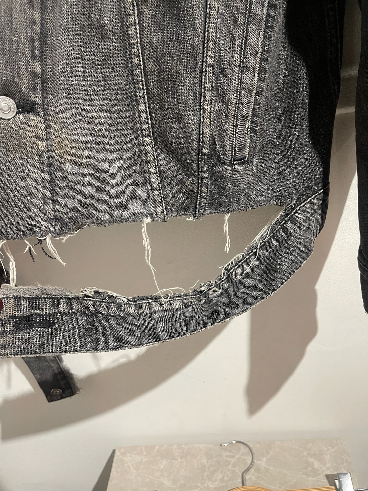 Veste Balenciaga en jeans T.34