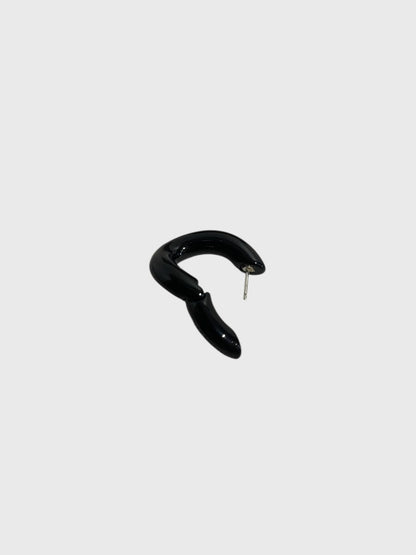 Boucles d'oreilles Balenciaga noires