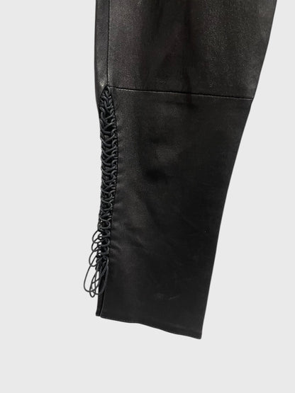 Pantalon capri Isabel Marant en cuir T.36