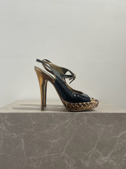 Escarpins Yves Saint Laurent noirs T.35,5