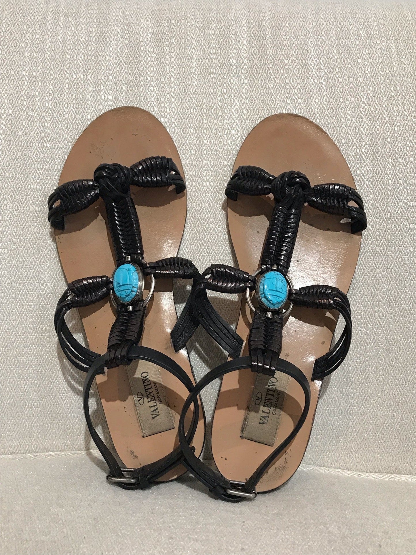 Sandales Valentino noires T.36
