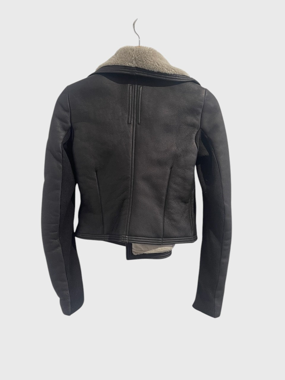Veste Rick Owens peau lainée T.38