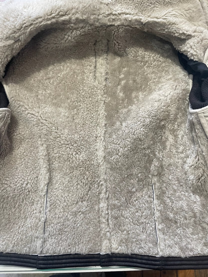 Veste Rick Owens peau lainée T.38