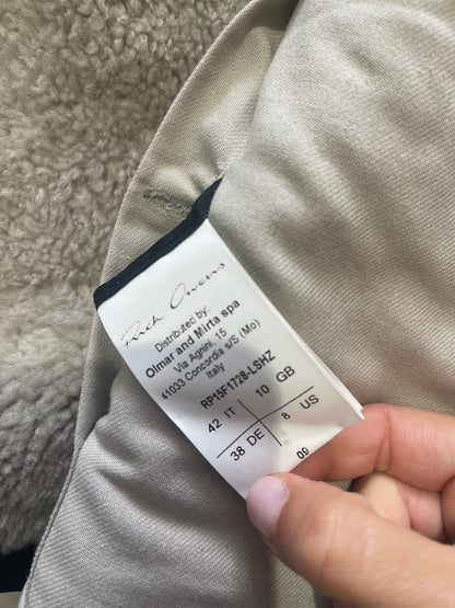 Veste Rick Owens peau lainée T.38