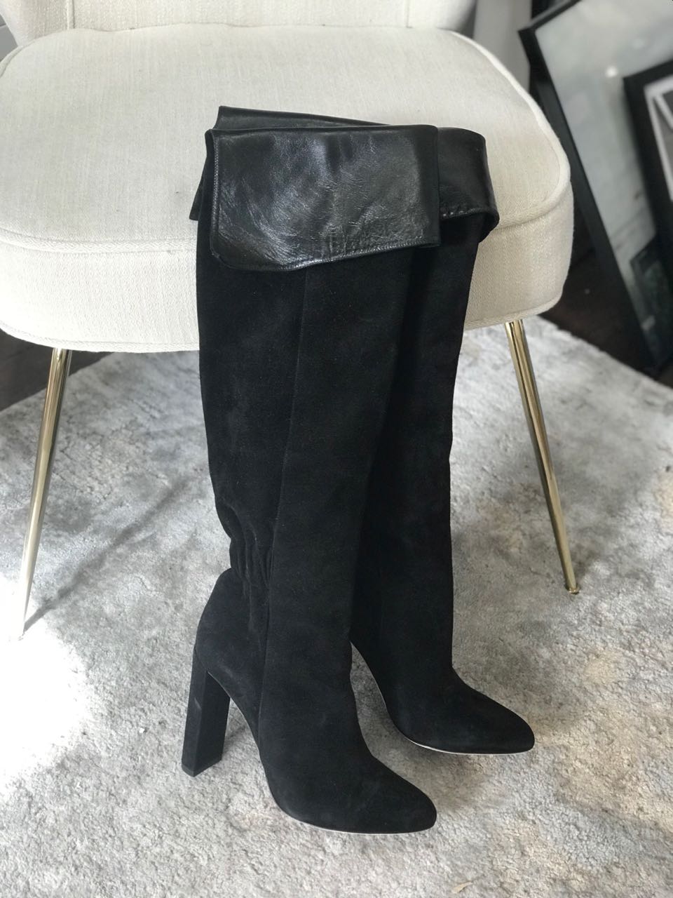 Bottes Dior noires T.37,5