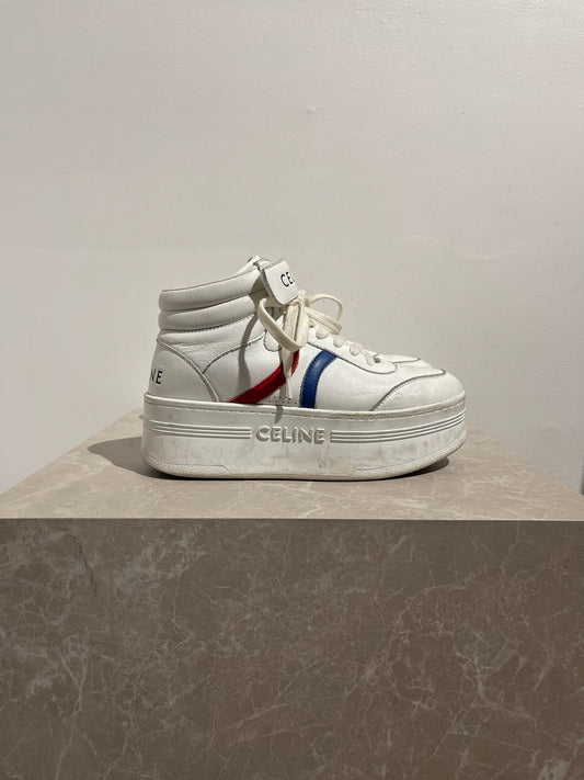 Baskets Celine Block blanches T.37