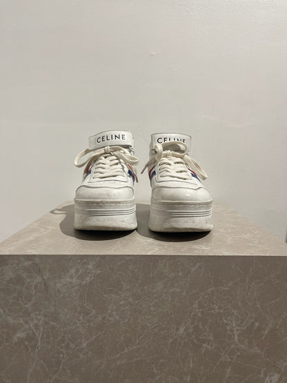 Baskets Celine Block blanches T.37