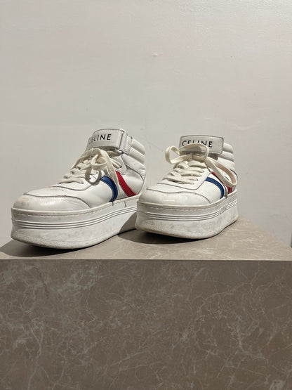 Baskets Celine Block blanches T.37