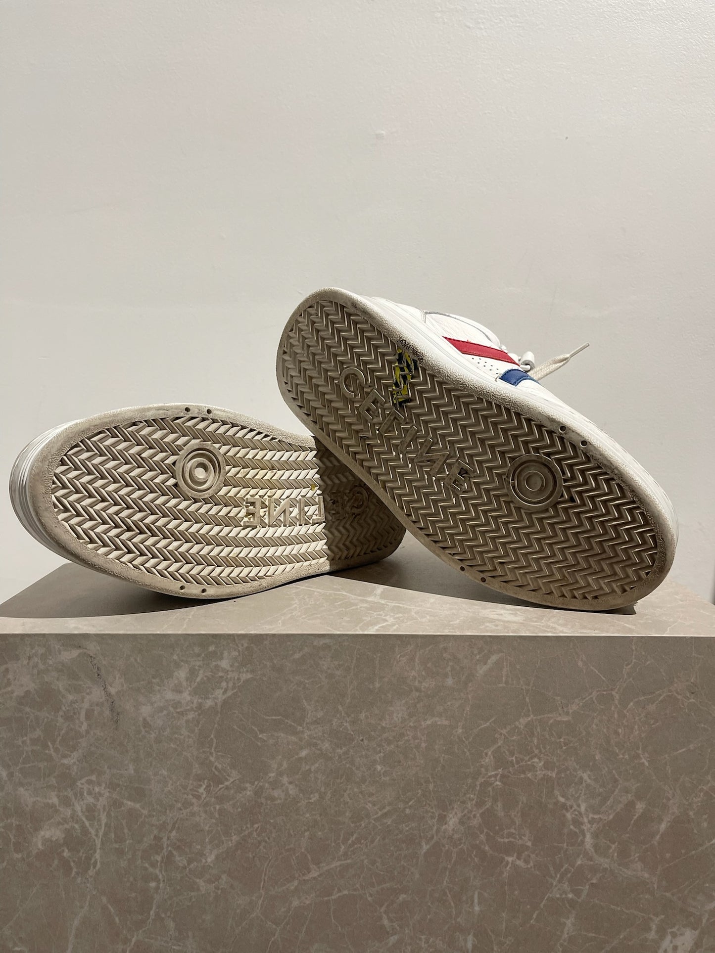 Baskets Celine Block blanches T.37