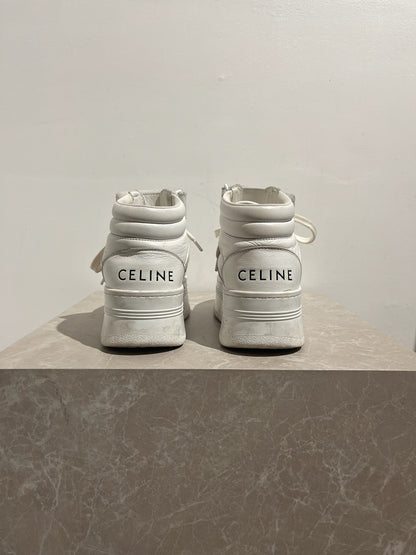 Baskets Celine Block blanches T.37