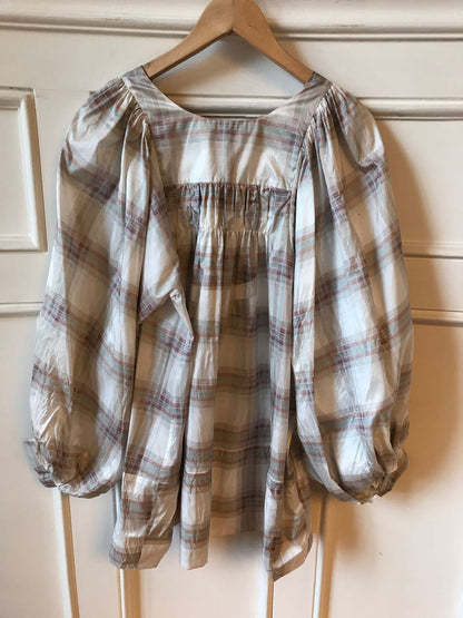 Blouse Chloé à carreaux T.36