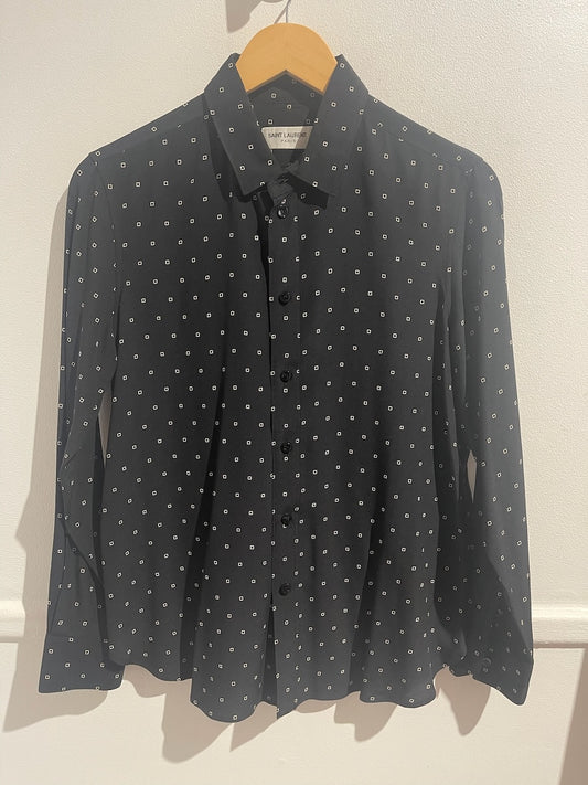 Chemise Saint Laurent noire T.42