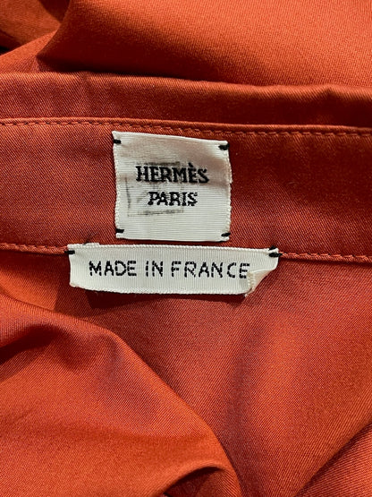 Chemise Hermès rouille T.38