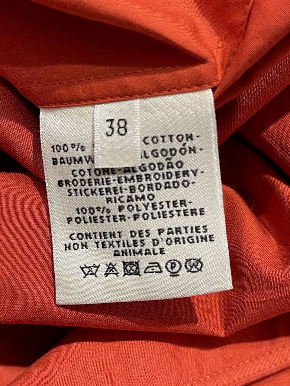 Chemise Hermès rouille T.38