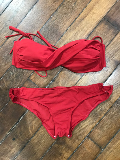 Maillot de bain TNC rouge T.4