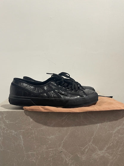 Baskets Alaia x Superga noires T.40
