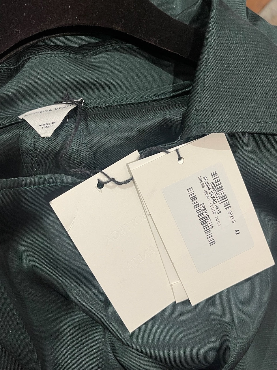 Robe Bottega Venata verte T.38 NEUVE